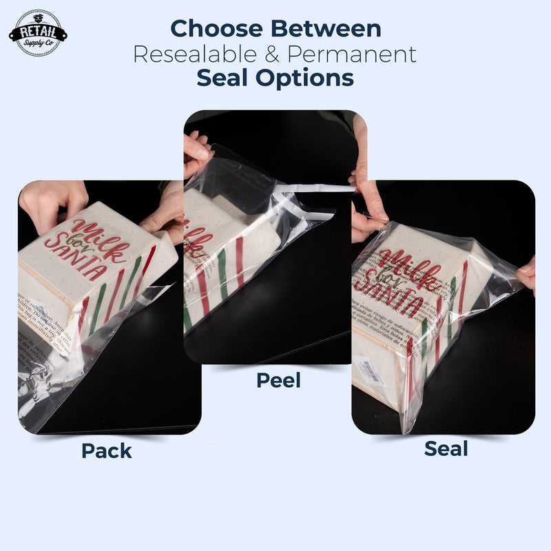 thumbnail image 2 of Spartan Industrial Self-Seal Poly Bags 8x10 Inches - 1000 Count, Clear, Suffocation Warning, Permanent Adhesive 2 of 14