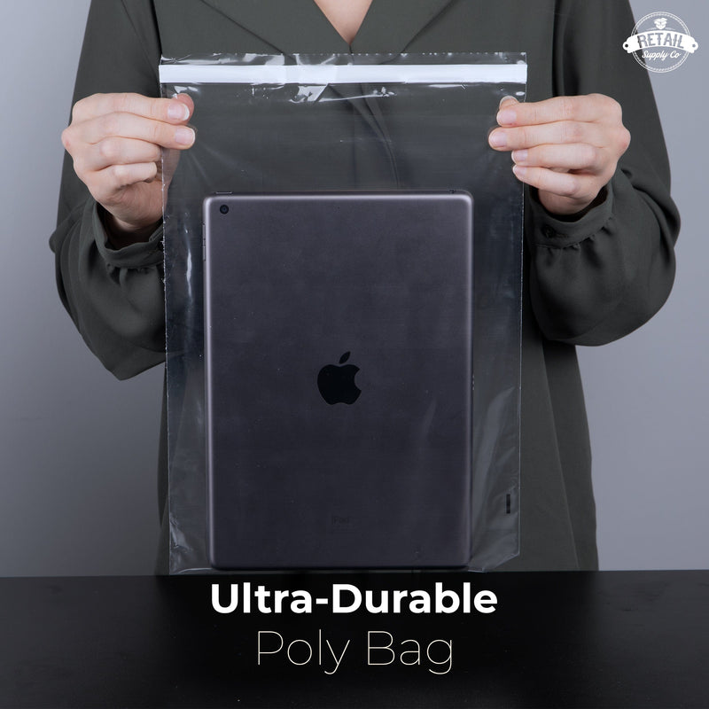 Retail Supply Co Supplies Poly Bags - Suffocation Warning - Self Seal - 9x12"